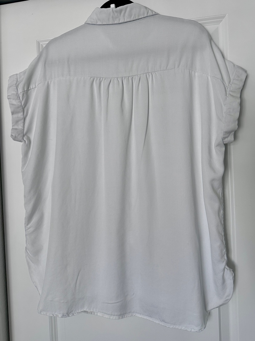 Quince Vintage Wash Tencel Camp Shirt White Size L - Picture 3 of 5